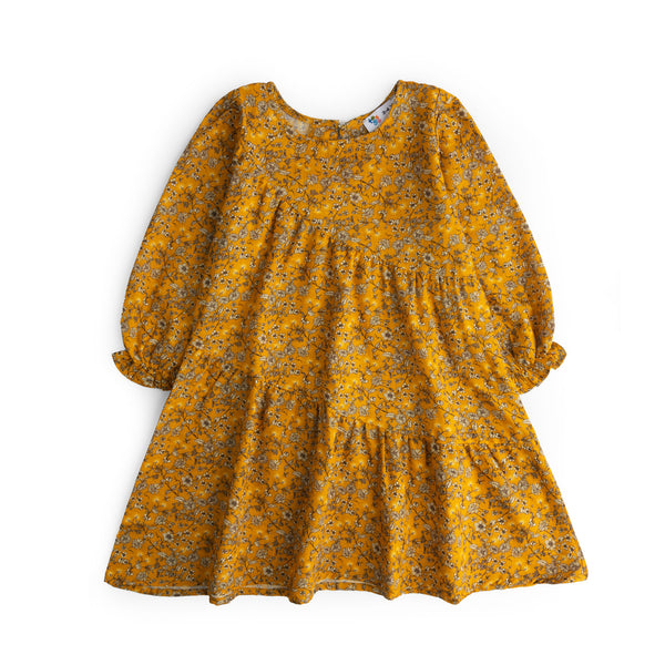 Mustard Printed Dress