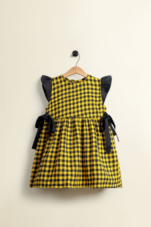 Yellow Chequered Flannel Top