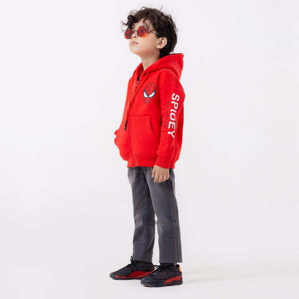 Red Spider Zipper Hoodie