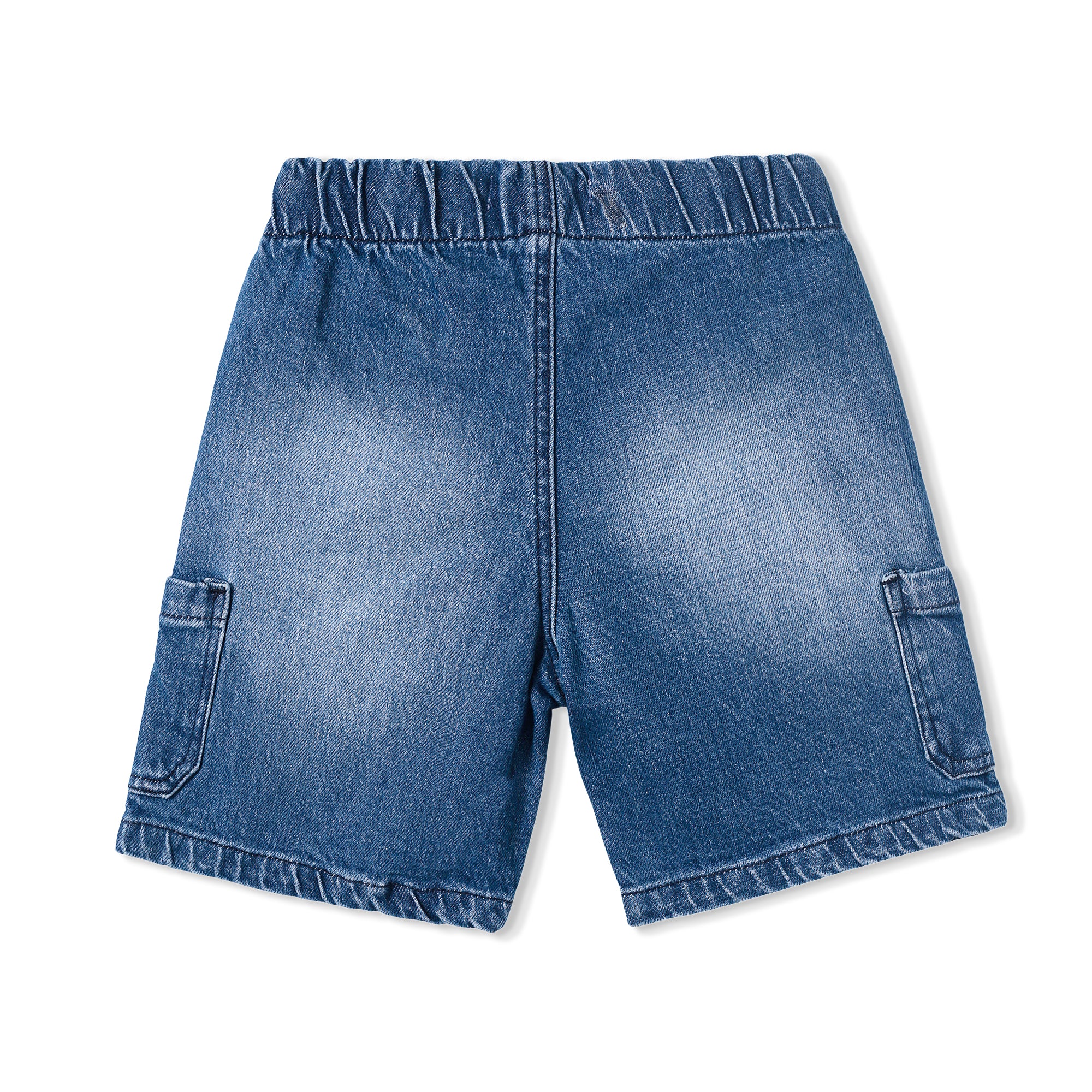 Blue Faded Cargo Shorts