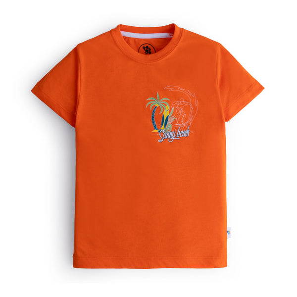 Orange Sunny Beach T-Shirt