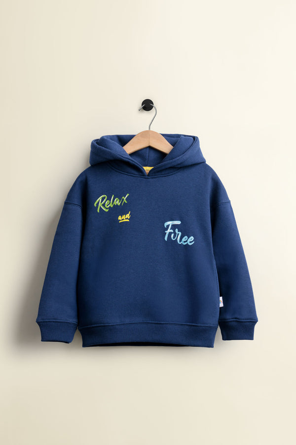 Relax & Free Navy Fleece Pullover