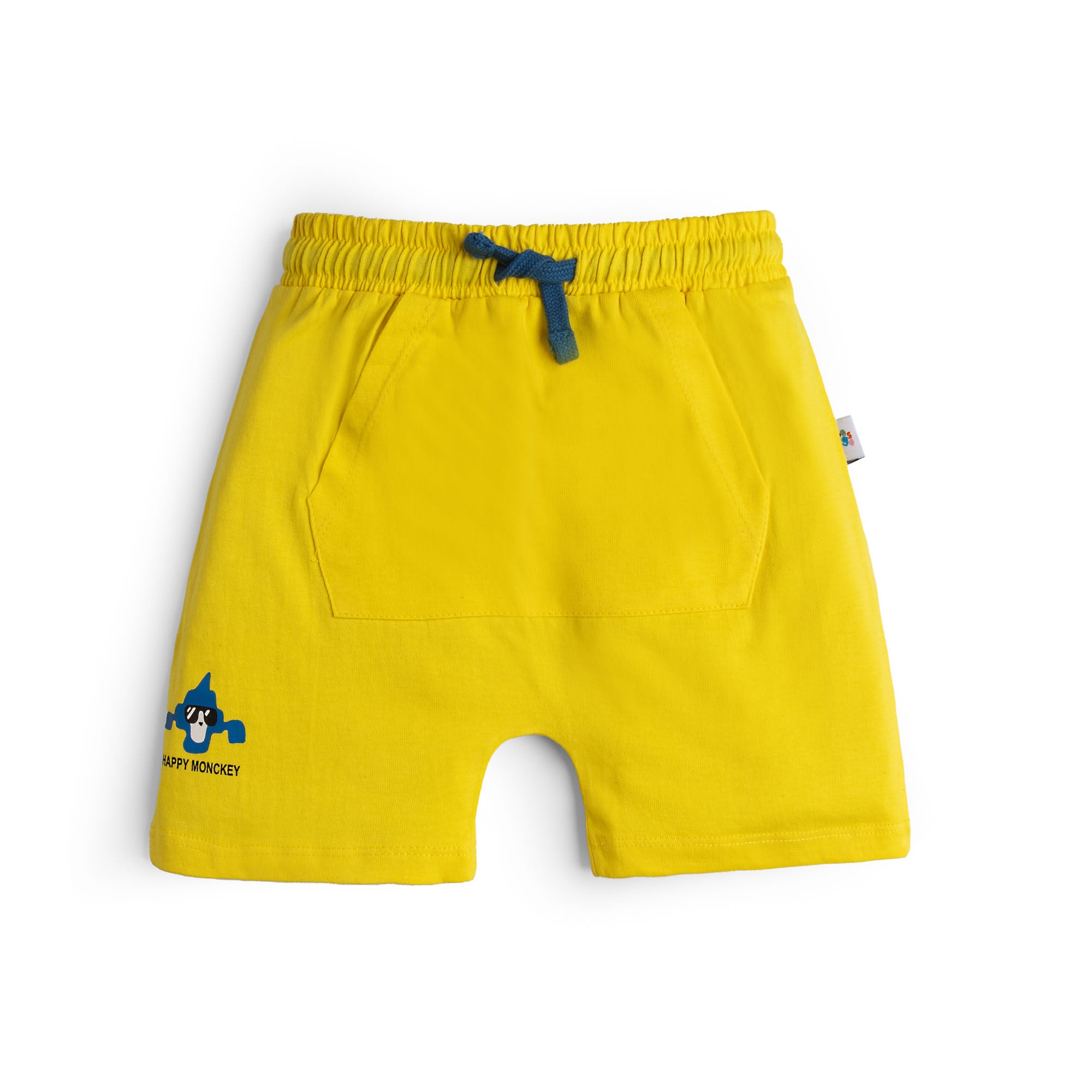 Yellow Shorts With Front Pockets