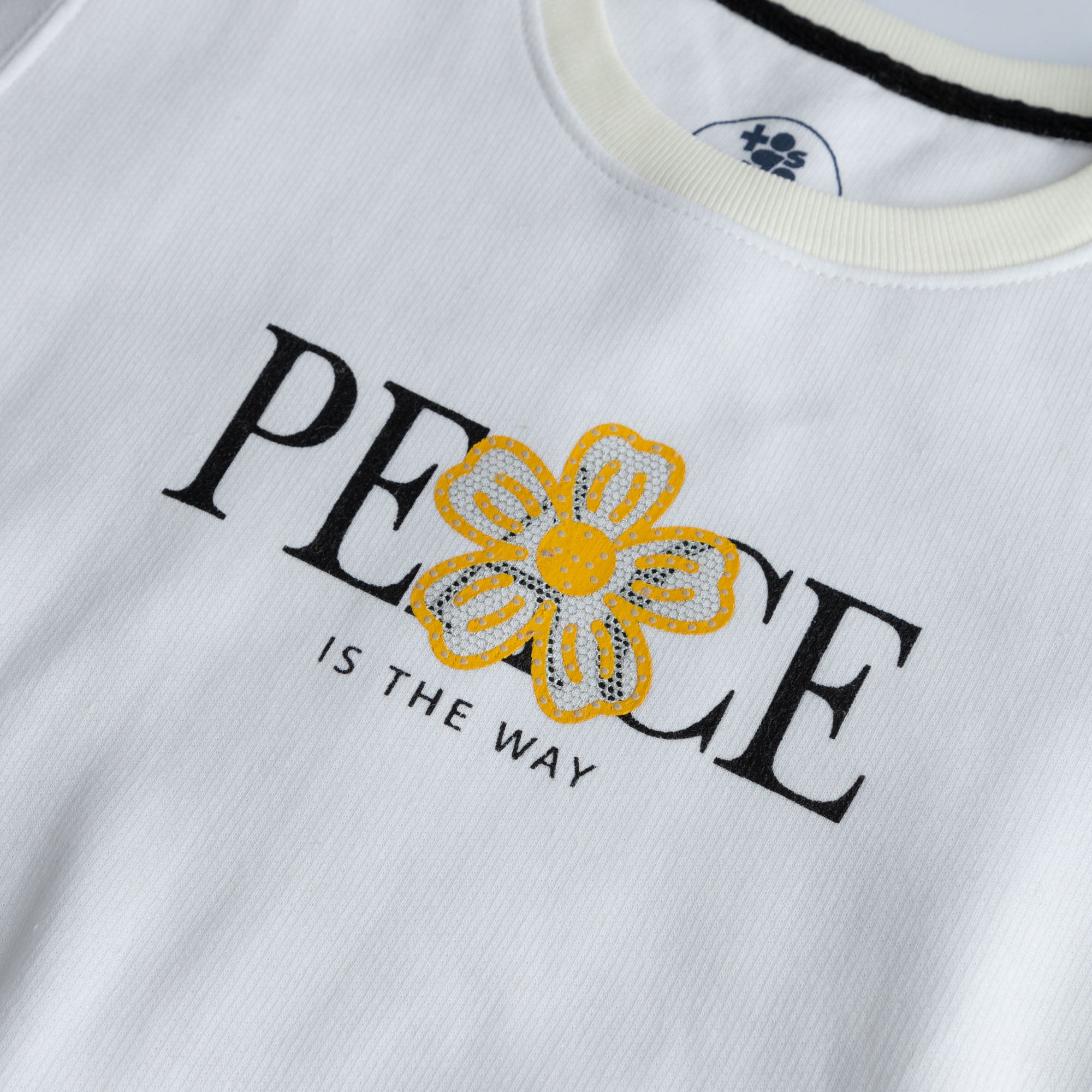 White Peace Girls Sweatshirt