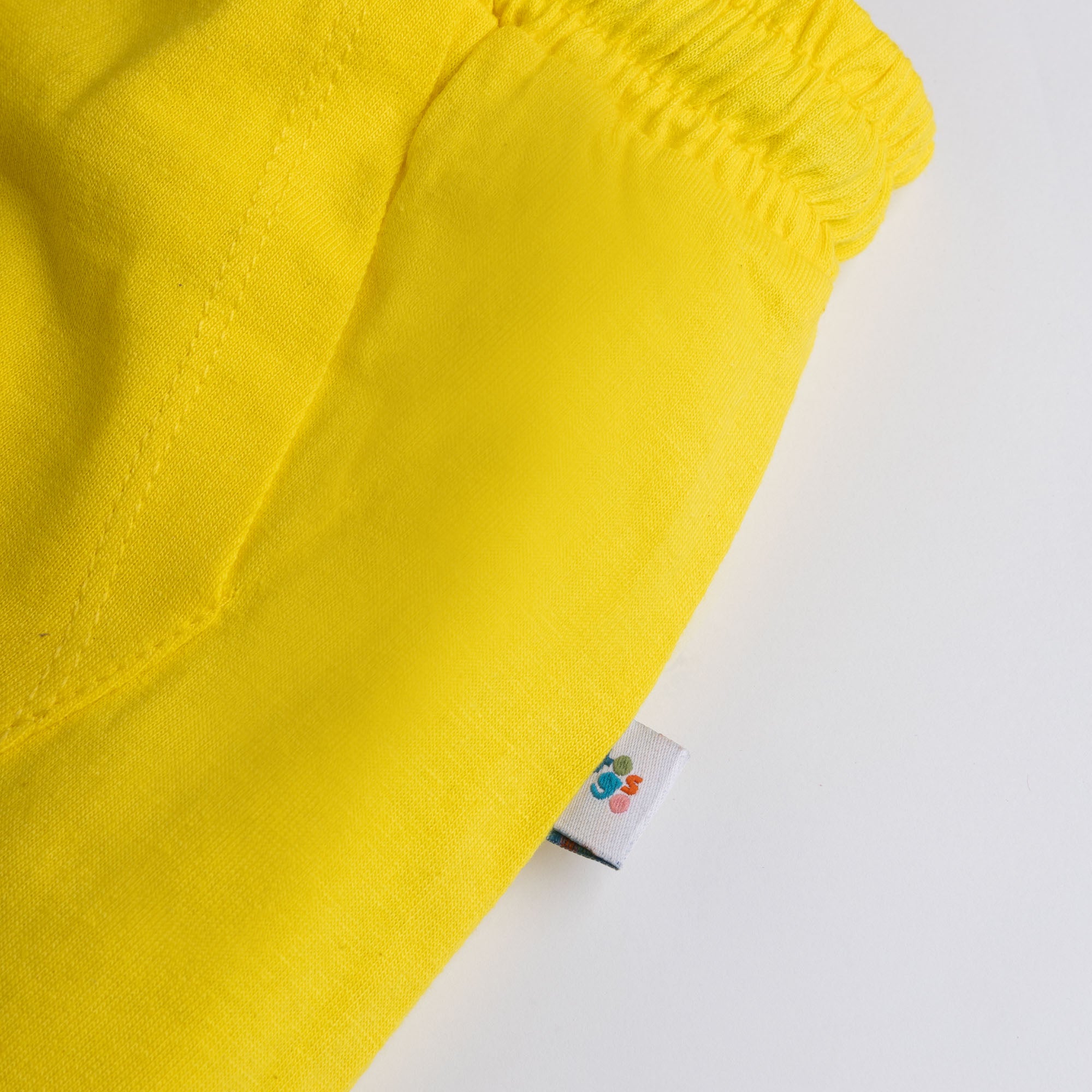 Yellow Shorts With Front Pockets