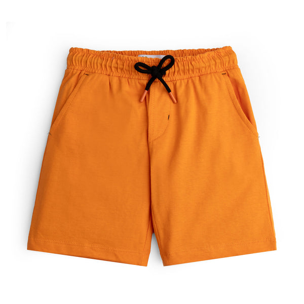 Basic Orange Knit Shorts