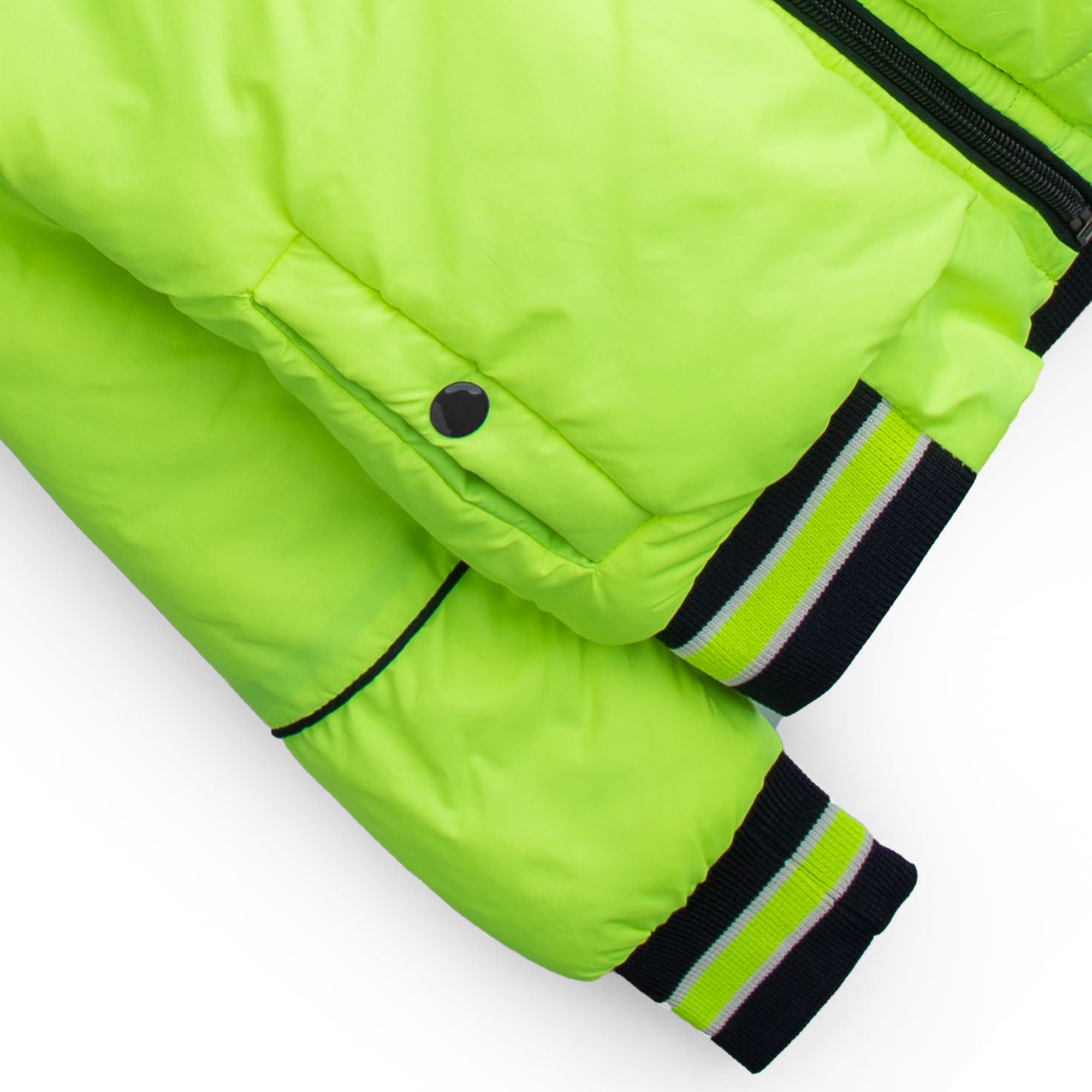 Neon Green Puffer Jacket