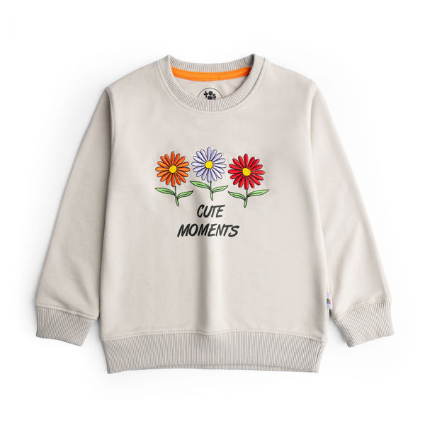 Floral Terry Sweatshirt