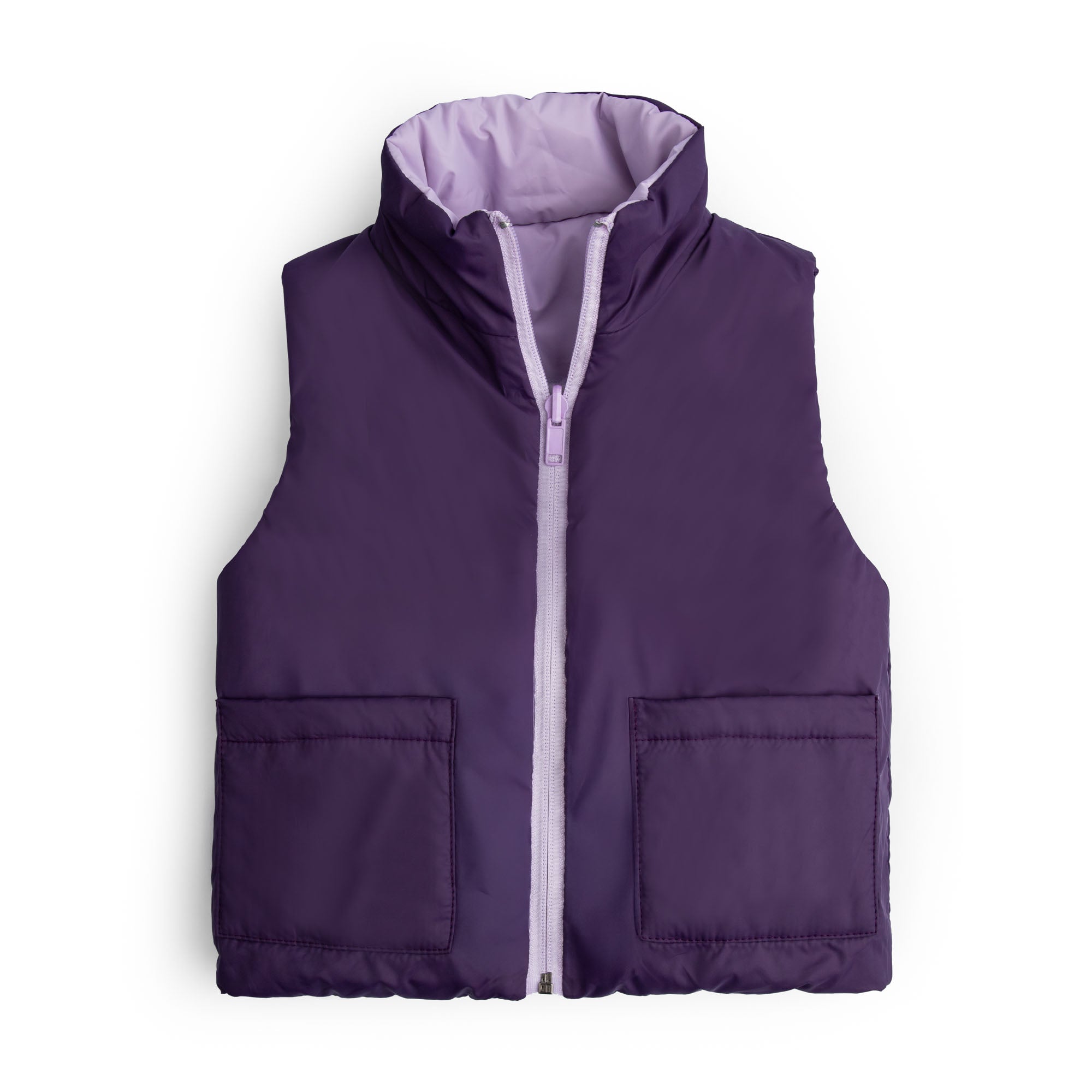 Purple Reversible Puffer Jacket