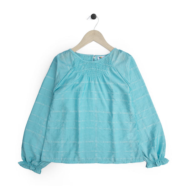 Cotton Crystal Sky Blue Top