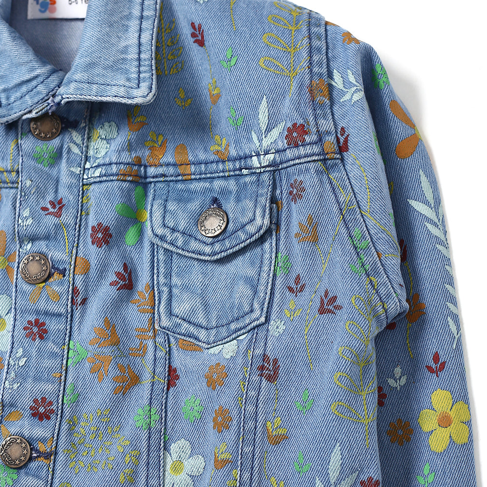 Floral Denim Jacket