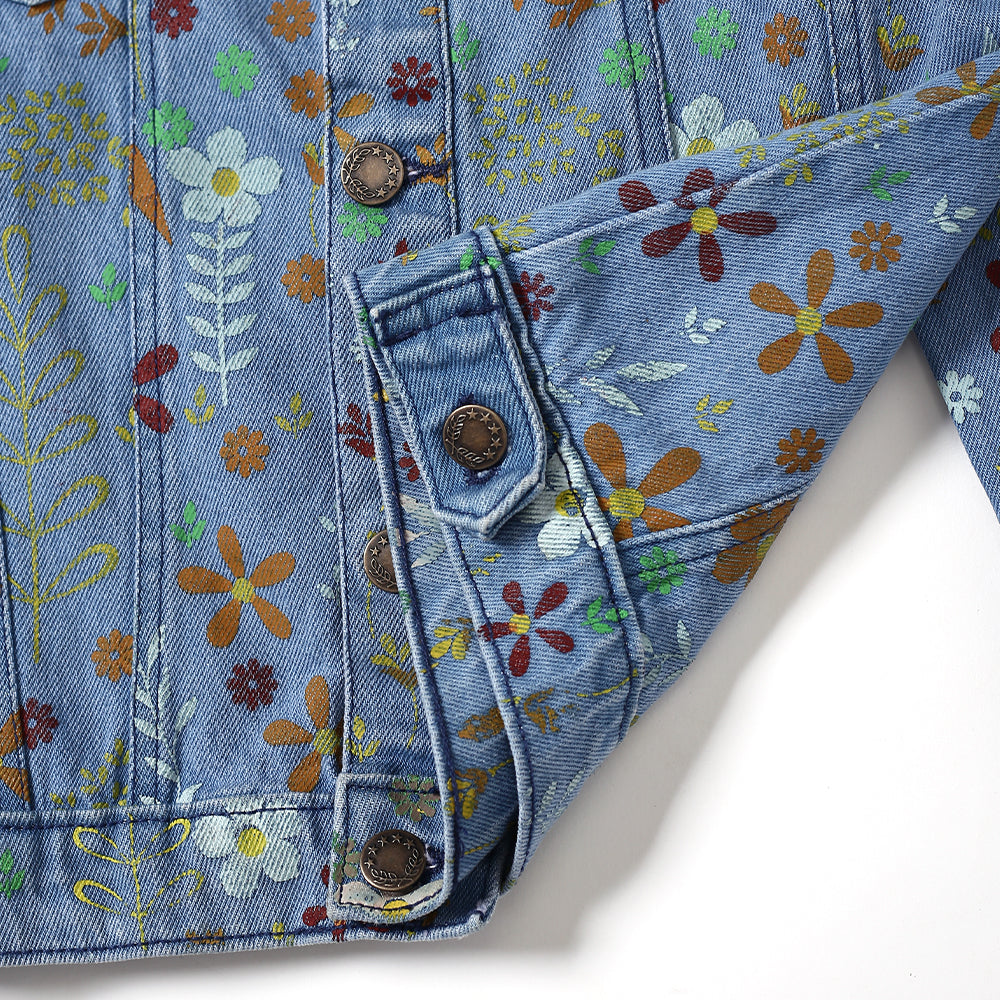 Floral Denim Jacket