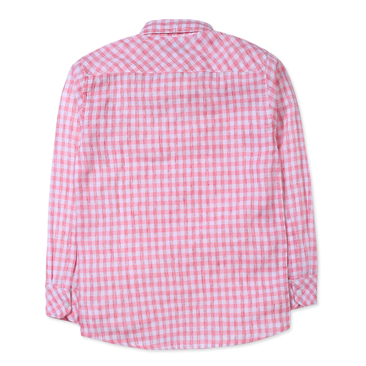 Pink Checkered Cotton Shirt