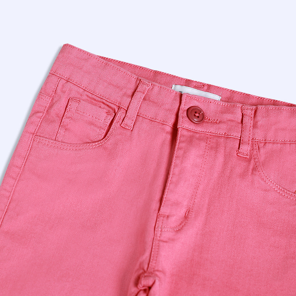 Rose Pink Twill Pants