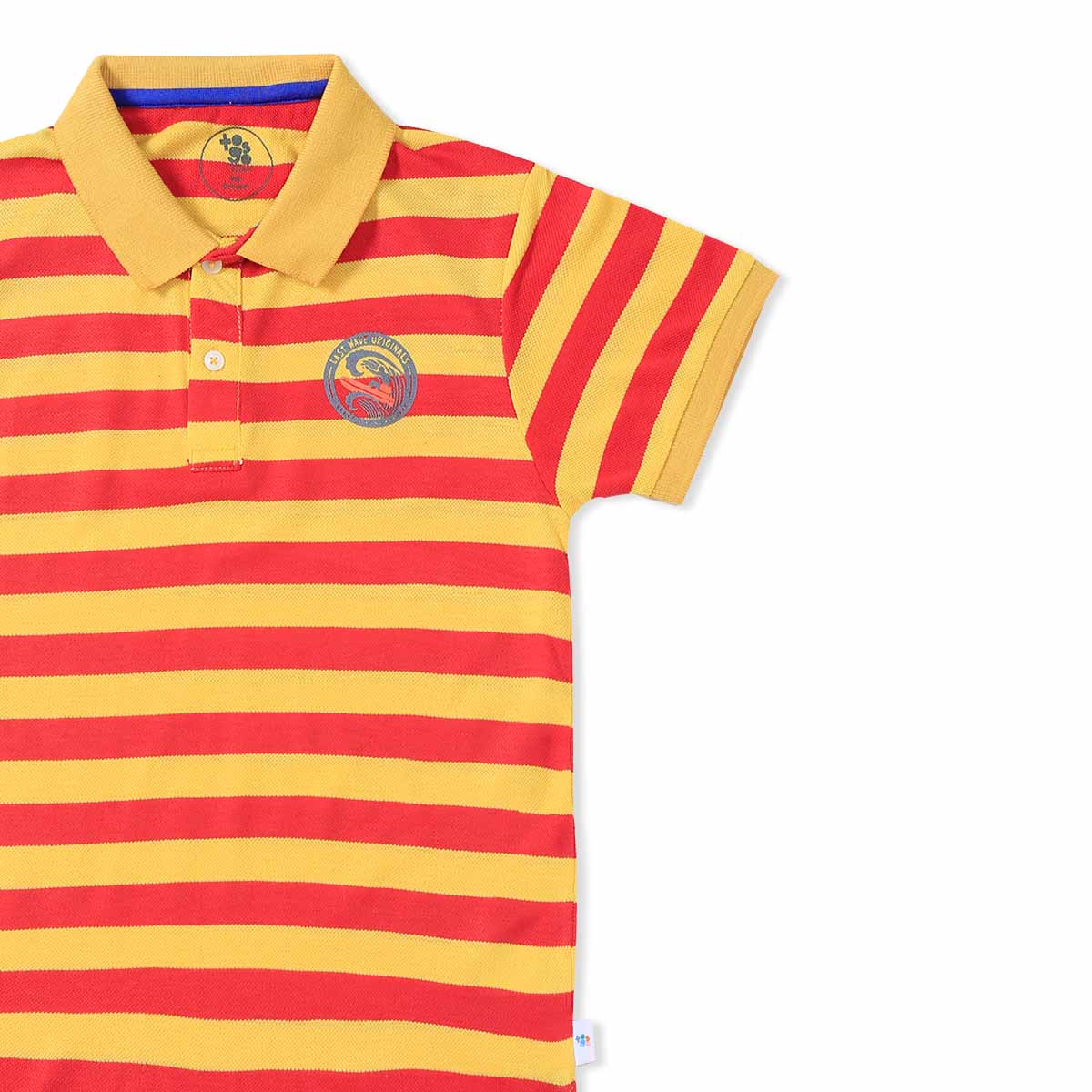 Red Stripped Yellow Polo
