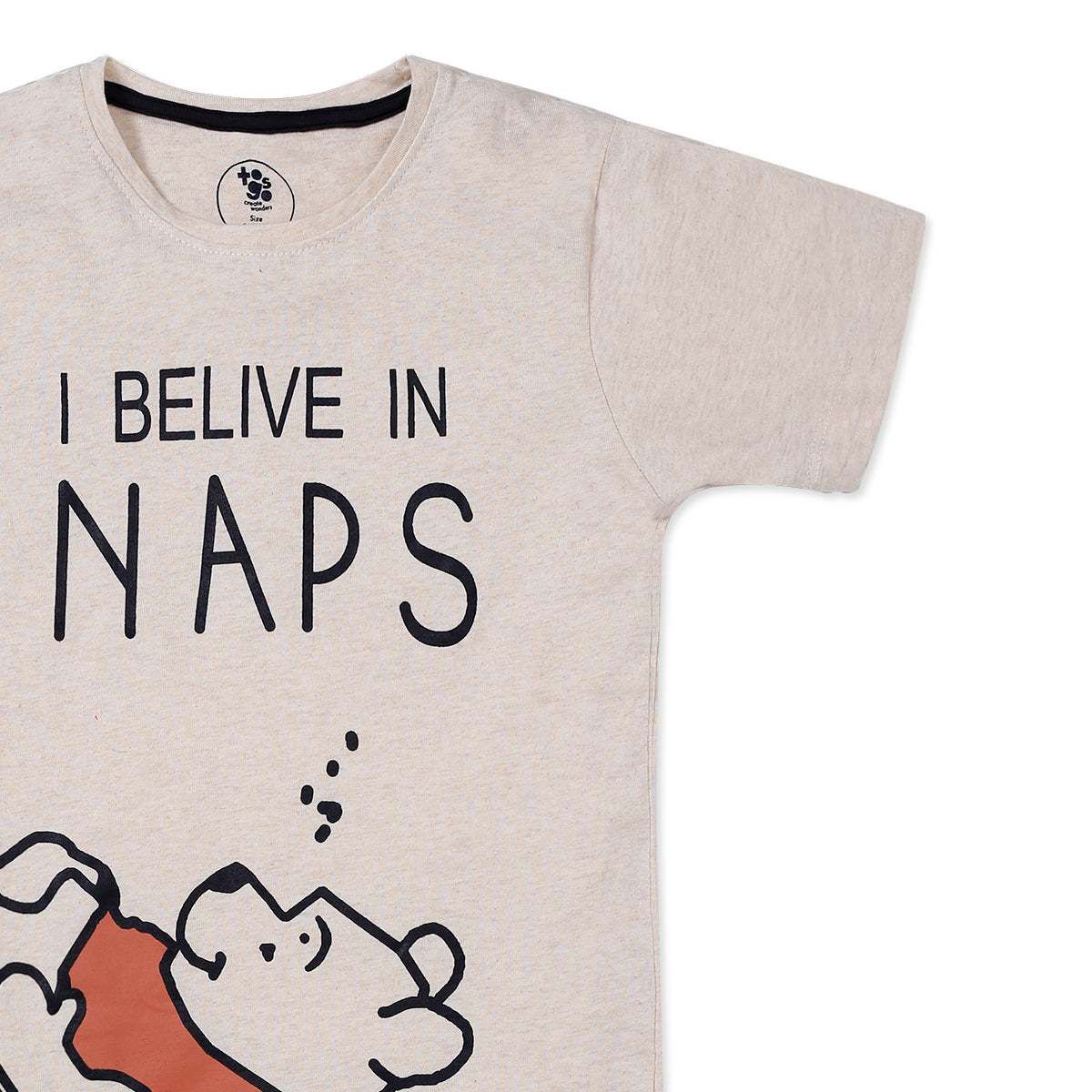 Poo Naps Oatmail Cotton T-Shirt