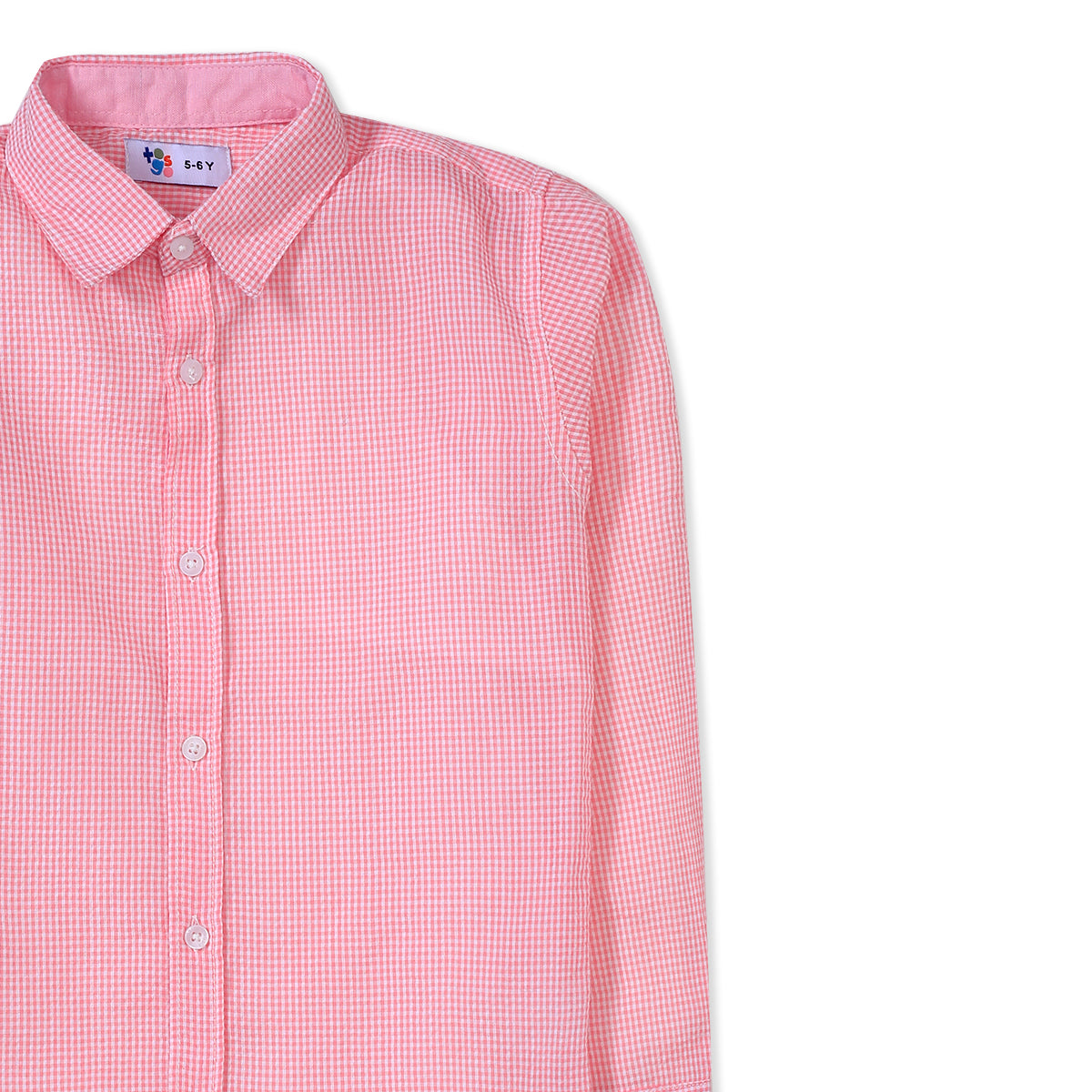 Pink & White Casual Shirt