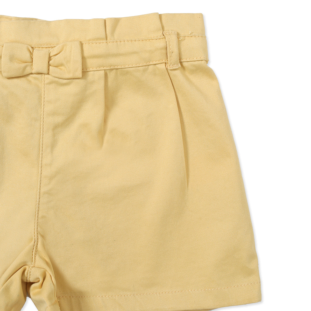 Yellow Twill Girlts Shorts
